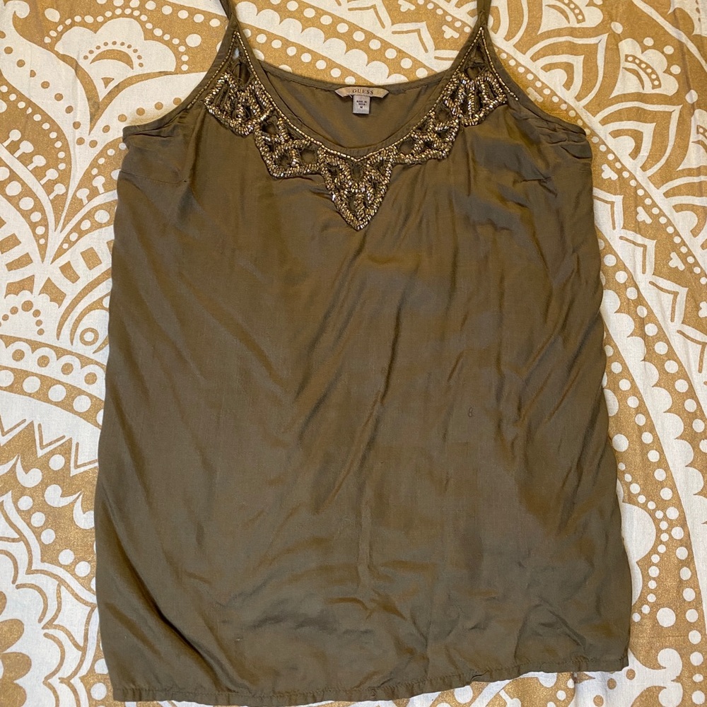 GUESS Embellished Tank Top